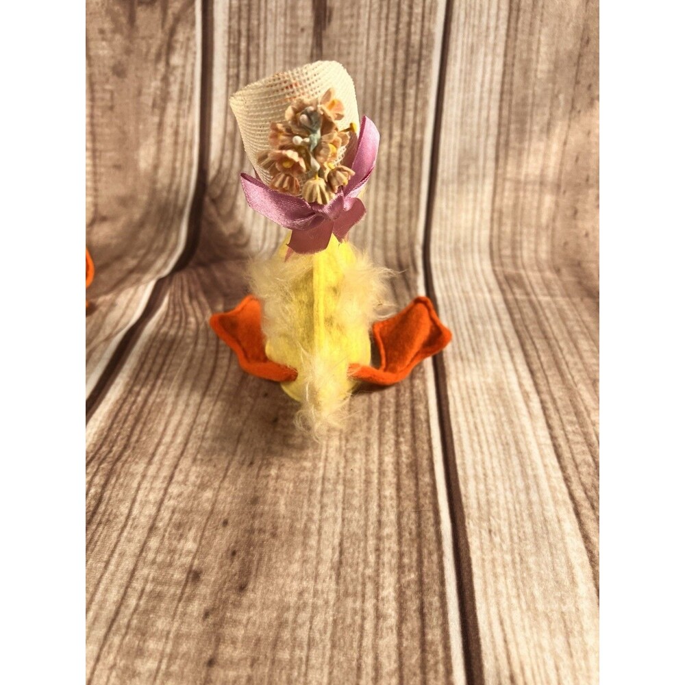 Annalee Pair Of Yellow Spring Ducklings Vintage Dolls 5" - Picture 4 of 13